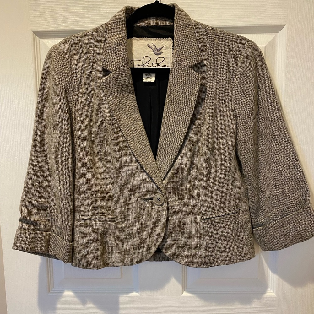 Anthropologie Tabitha cropped blazer